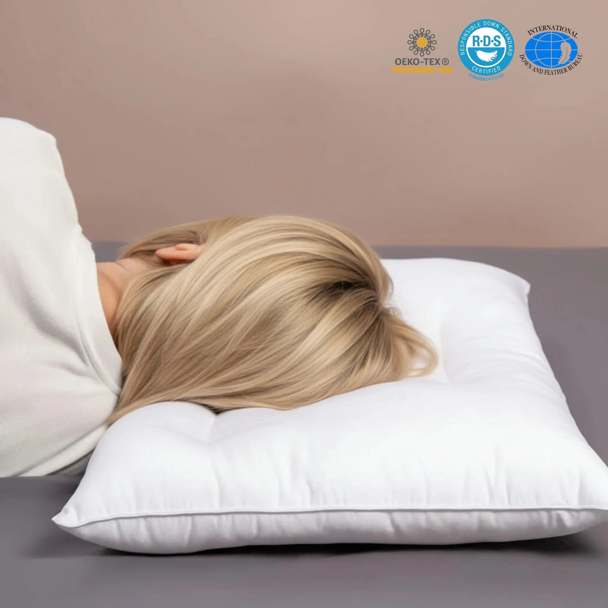 Snuffly® Pure Cotton Low Loft Pillow