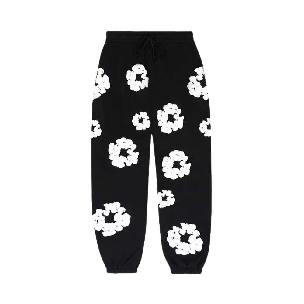 FLOWER SWEATPANTS BLACK