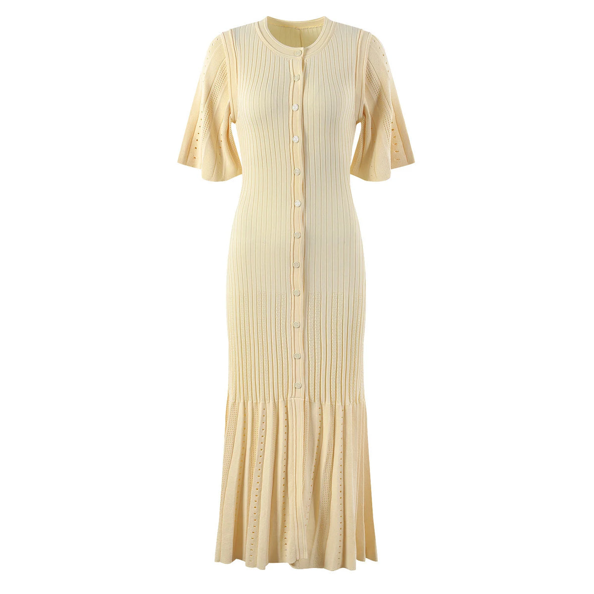 SANDRA FINE KNIT MIDI DRESS