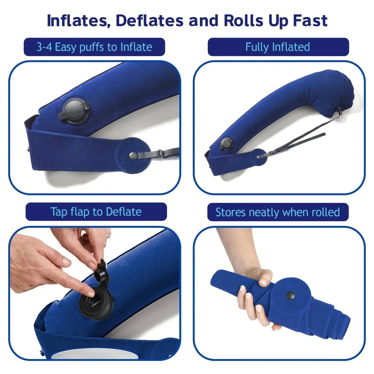 Snuffly® Foldable Travel Support Pillow