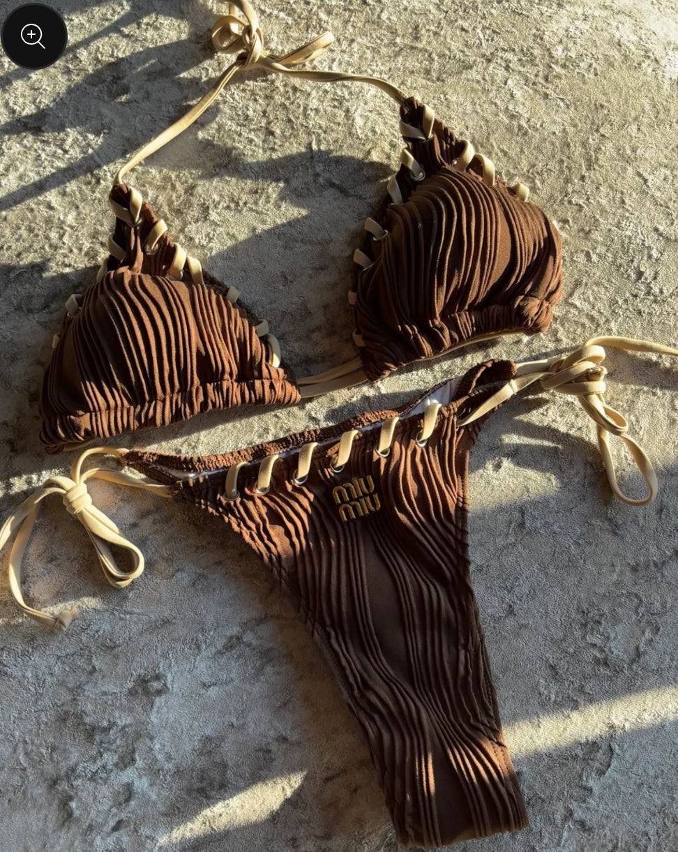 MIUE BROWN BIKINI