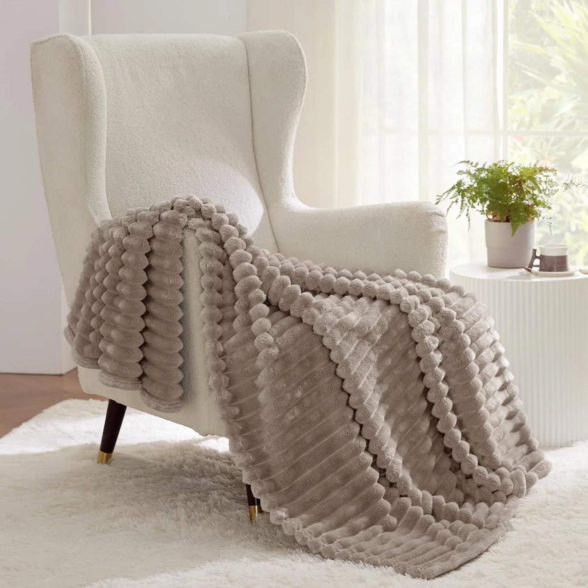 Snuffly® Faux Rabbit Fur Throw Blanket