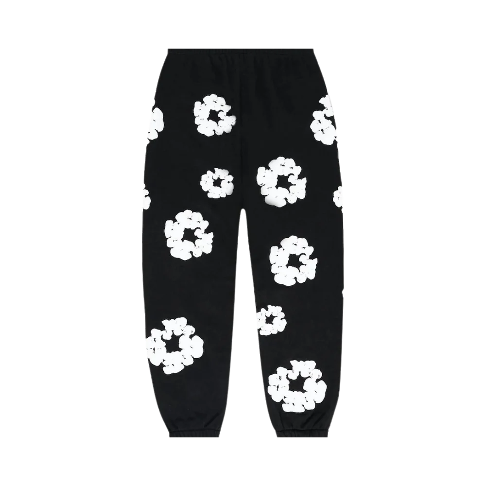FLOWER SWEATPANTS BLACK
