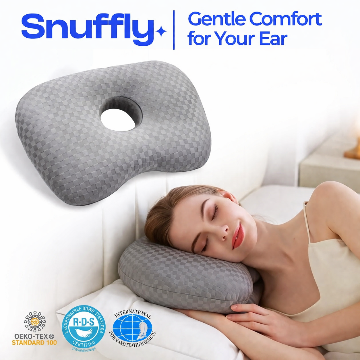 Snuffly® Adjustable Ear Support Pillow
