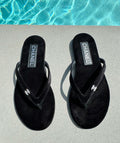BLACK STRAP SANDALS