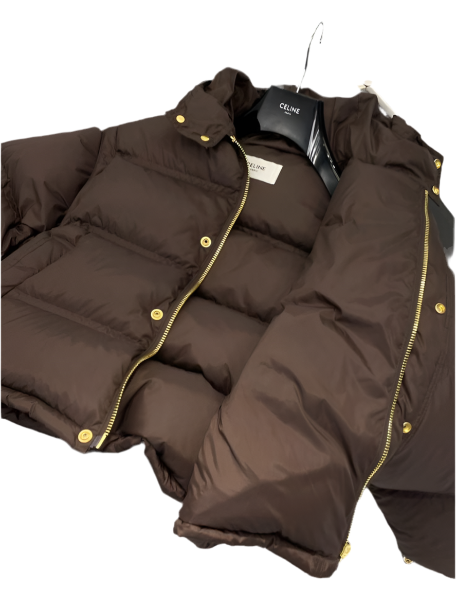 Brown detachable Puffer Jacket