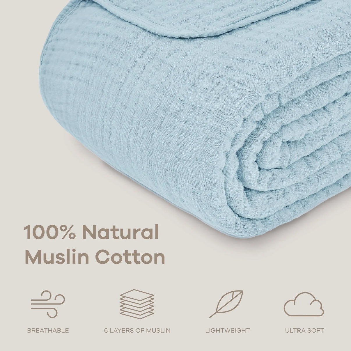 Snuffly® Cotton Muslin Boho Throw Blanket