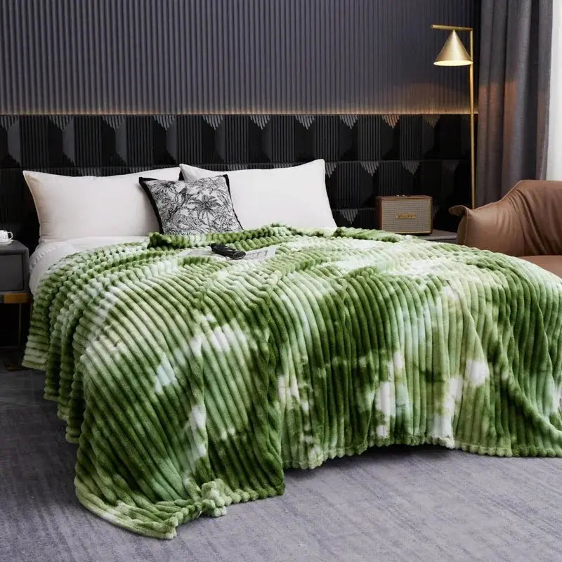 Snuffly® Tie-Dye Flannel Fleece Warm Blanket