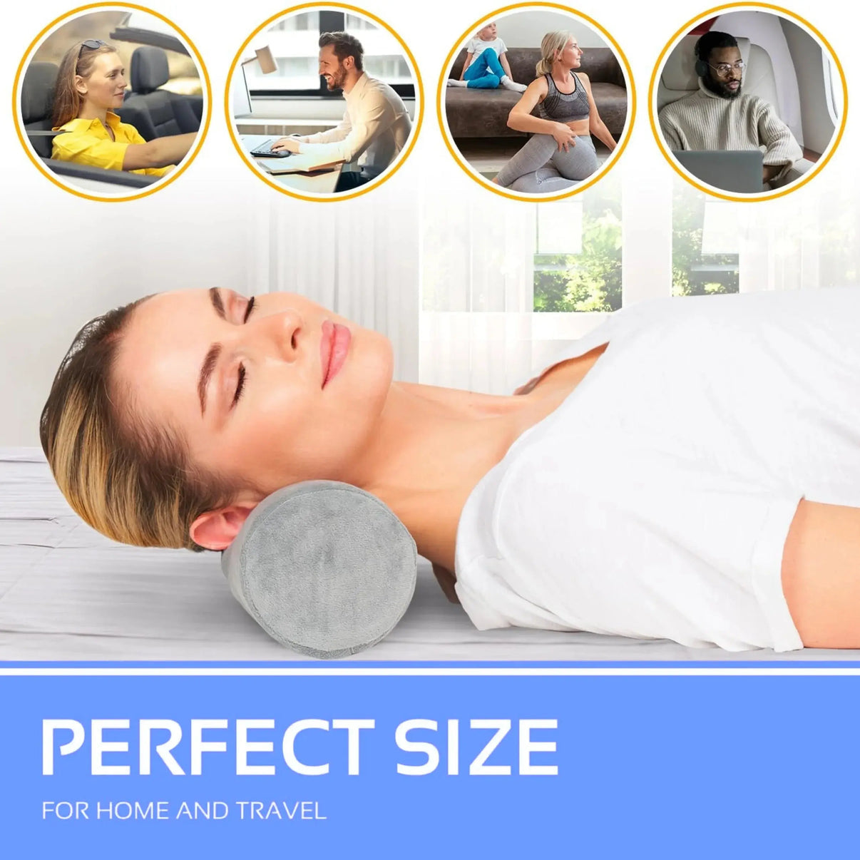 Snuffly® Neck Roll Bolster Pillow (2 Packs)