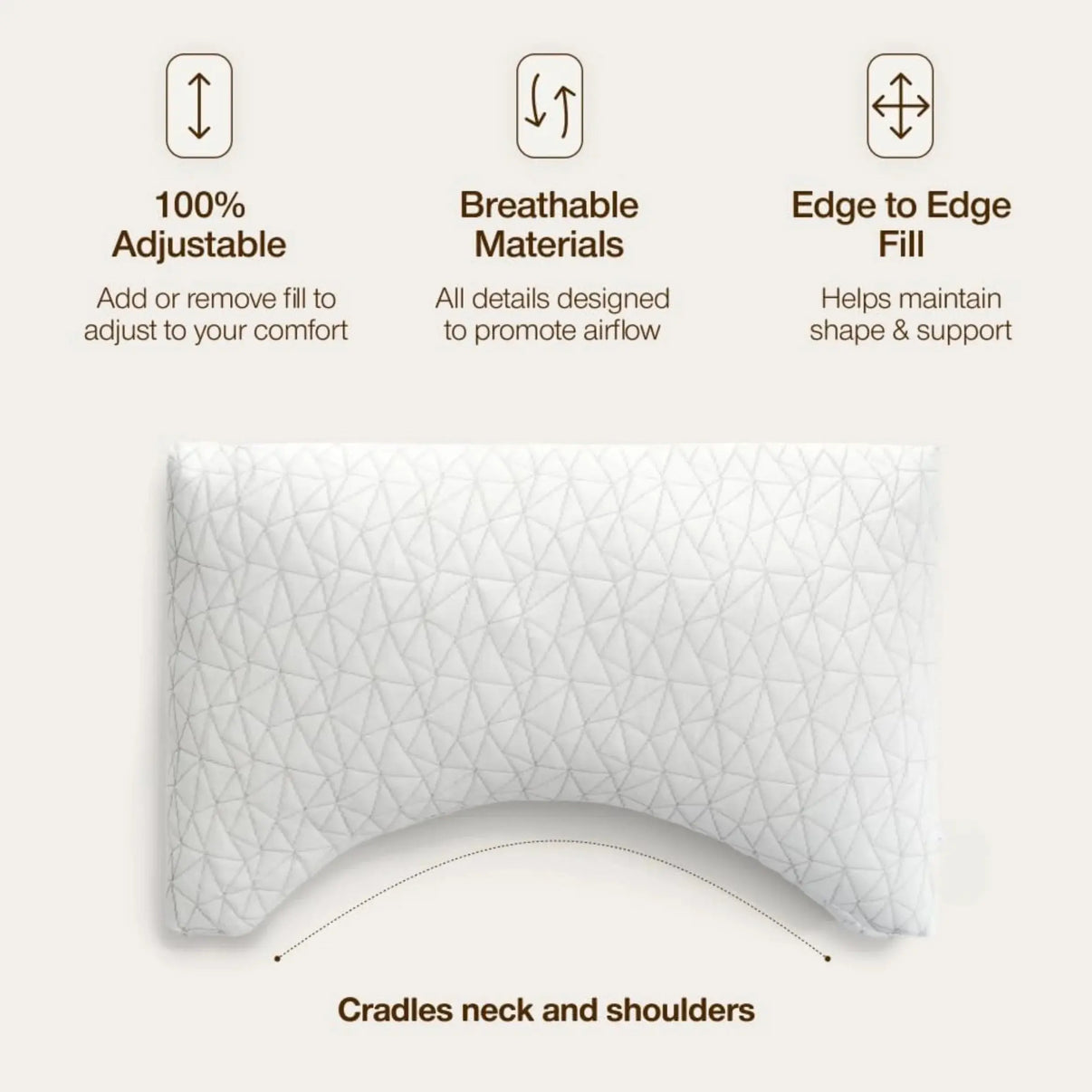 Snuffly® Shredded Memory Foam Pillow