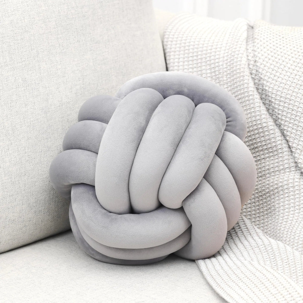 Snuffly® Nordic Woven Knot Ball Pillow