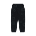 FLOWER SWEATPANTS BLACK MONOCHROME