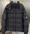matt black winter coat