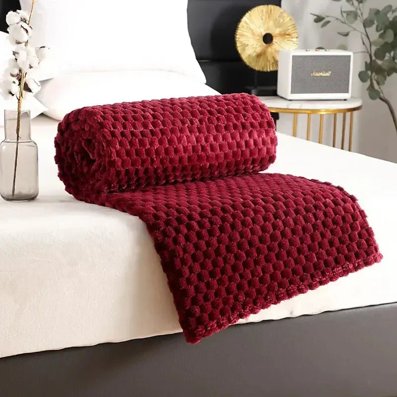 Snuffly® 3D Clouds Silky Flannel Fleece Blanket