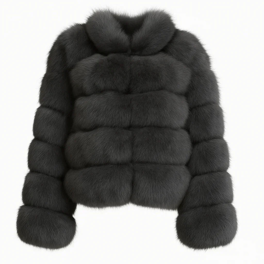 BUBBLE COLAR COAT BLACK