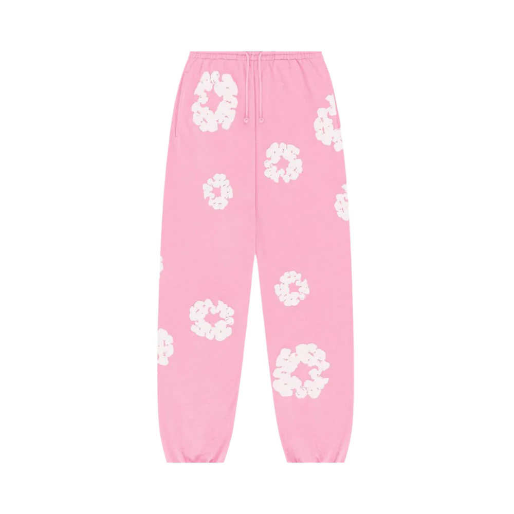 FLOWER SWEATPANTS PINK