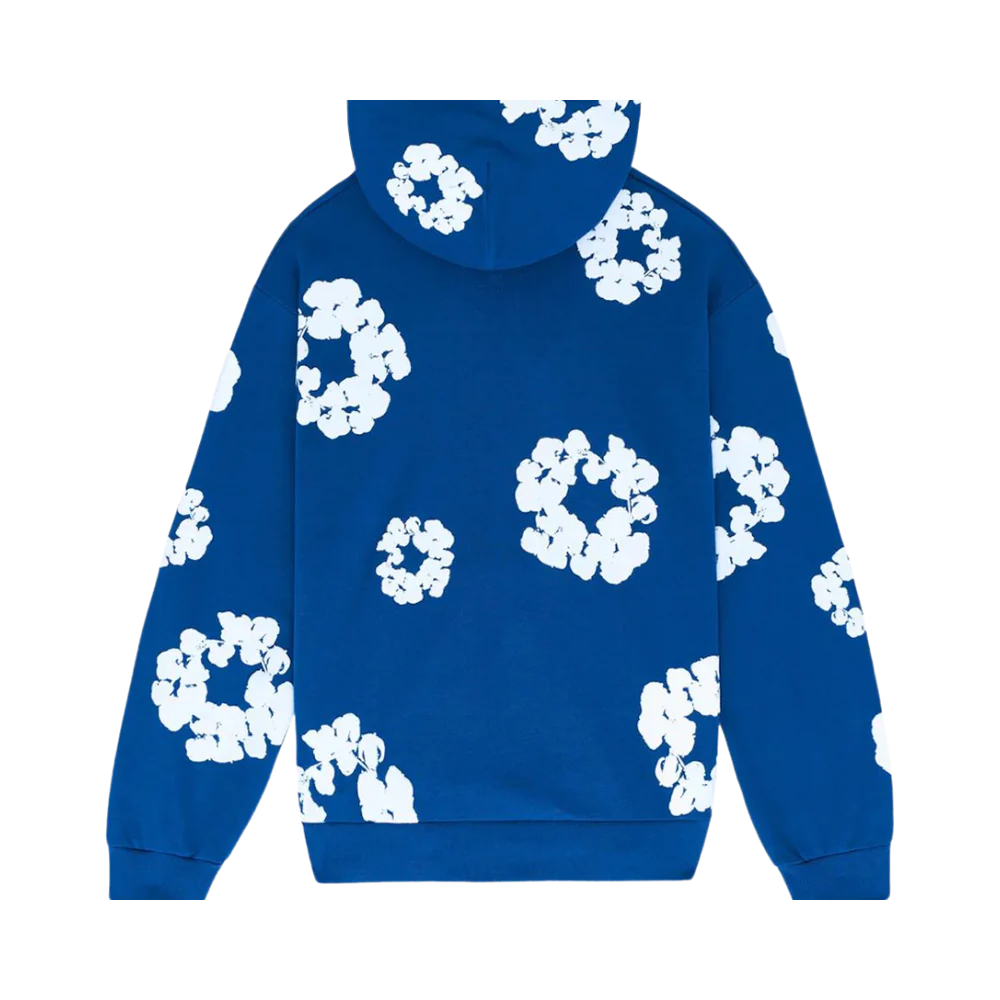 FLOWER HOODIE ROYAL BLUE