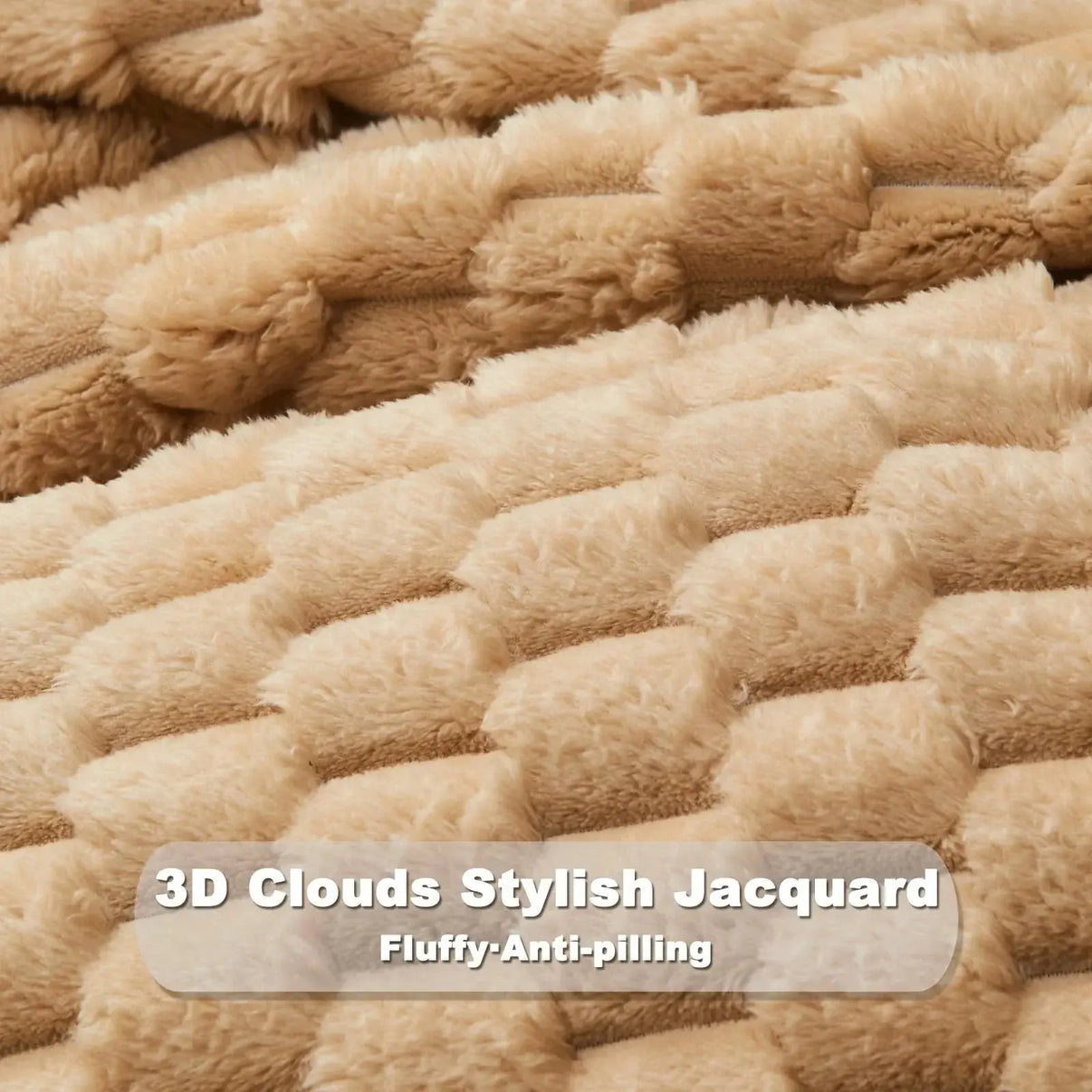 Snuffly® 3D Clouds Silky Flannel Fleece Blanket