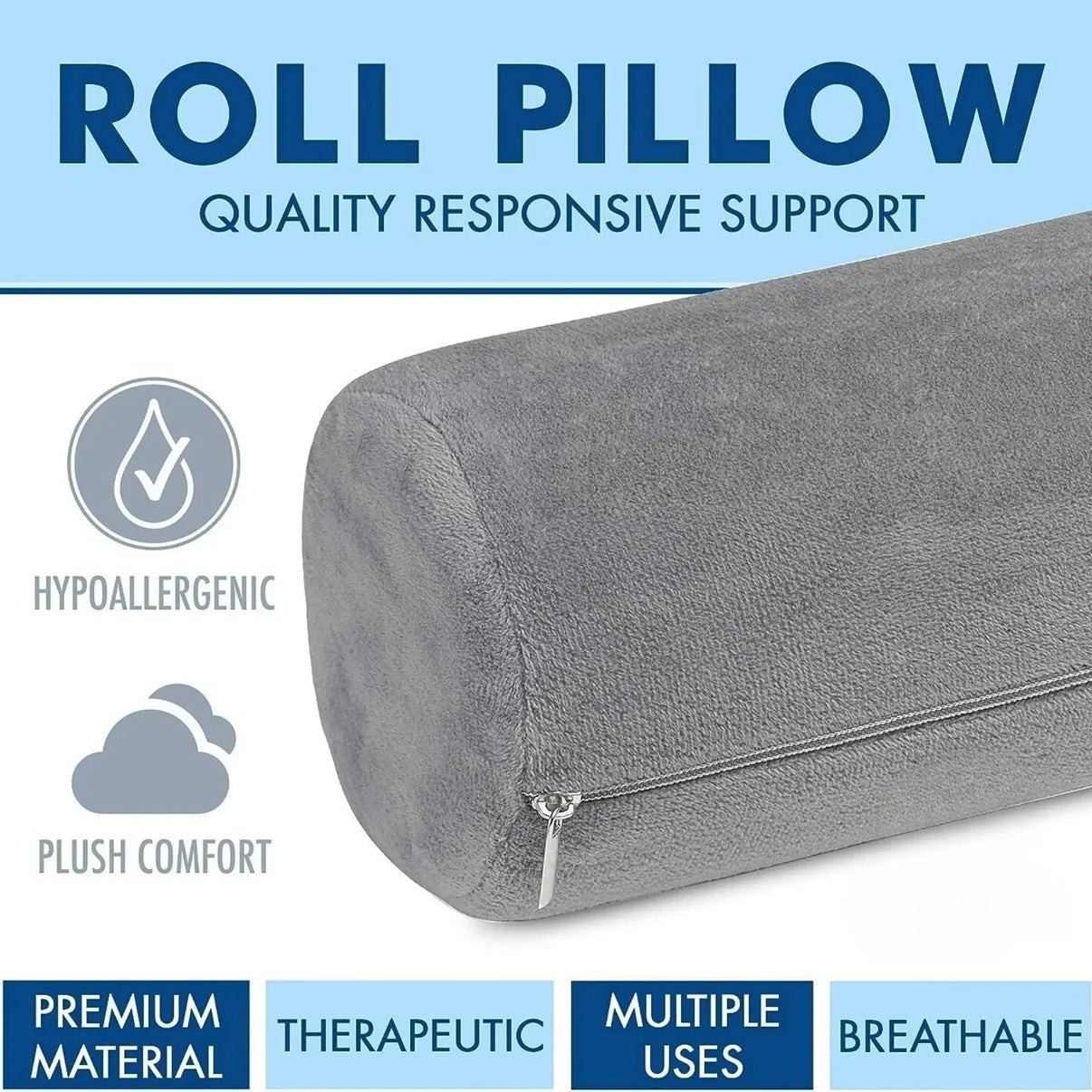 Snuffly® Neck Roll Bolster Pillow (2 Packs)