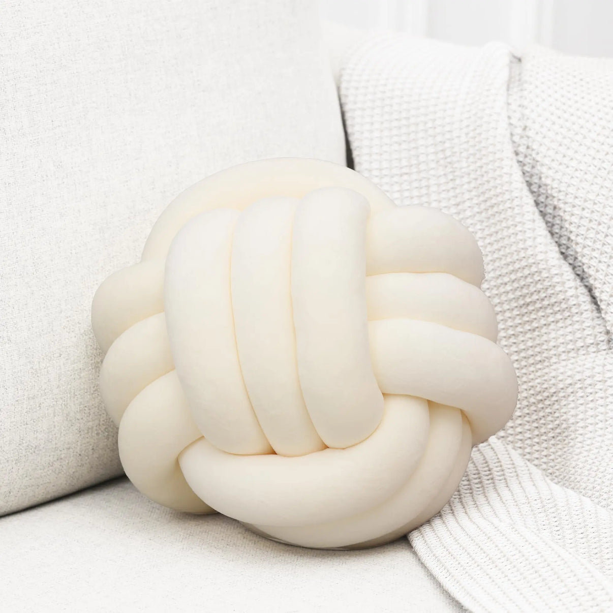 Snuffly® Nordic Woven Knot Ball Pillow
