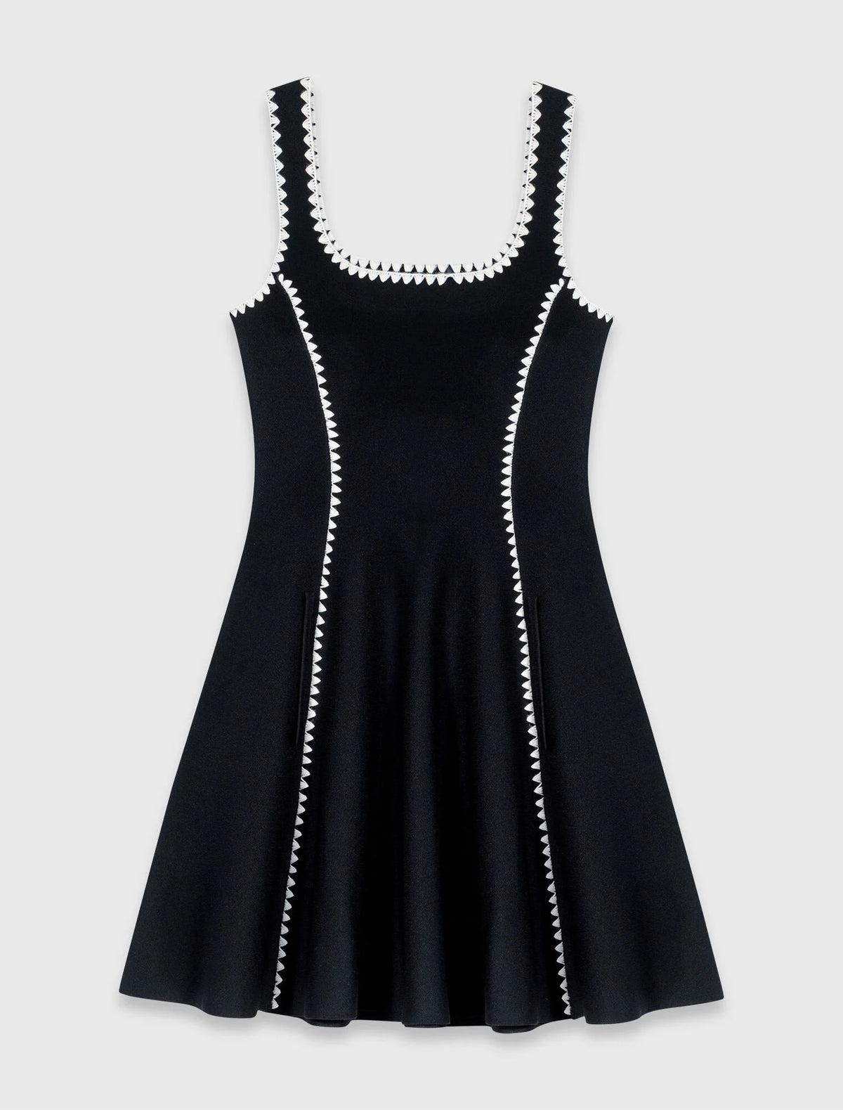 MAJE DRESS SET BLACK LINES
