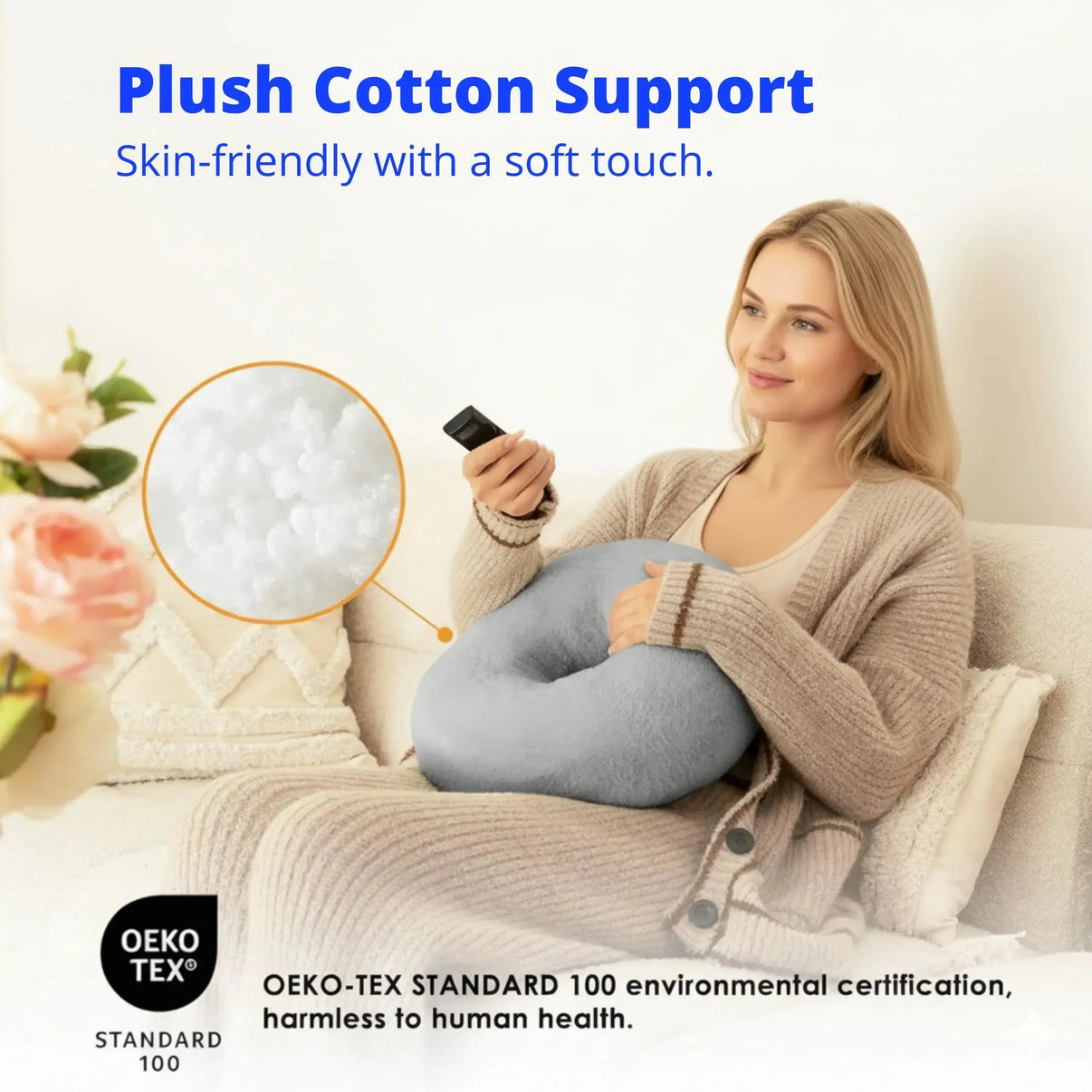 Snuffly® Plush Adjustable Device Pillow Stand