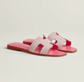 it girl two tone pink sandals