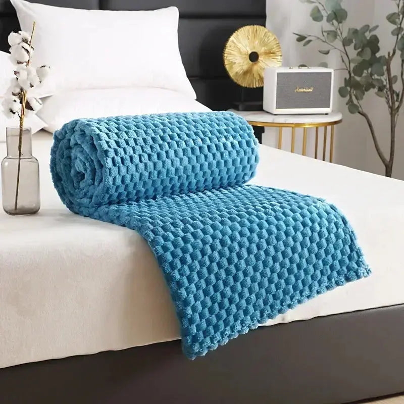 Snuffly® 3D Clouds Silky Flannel Fleece Blanket