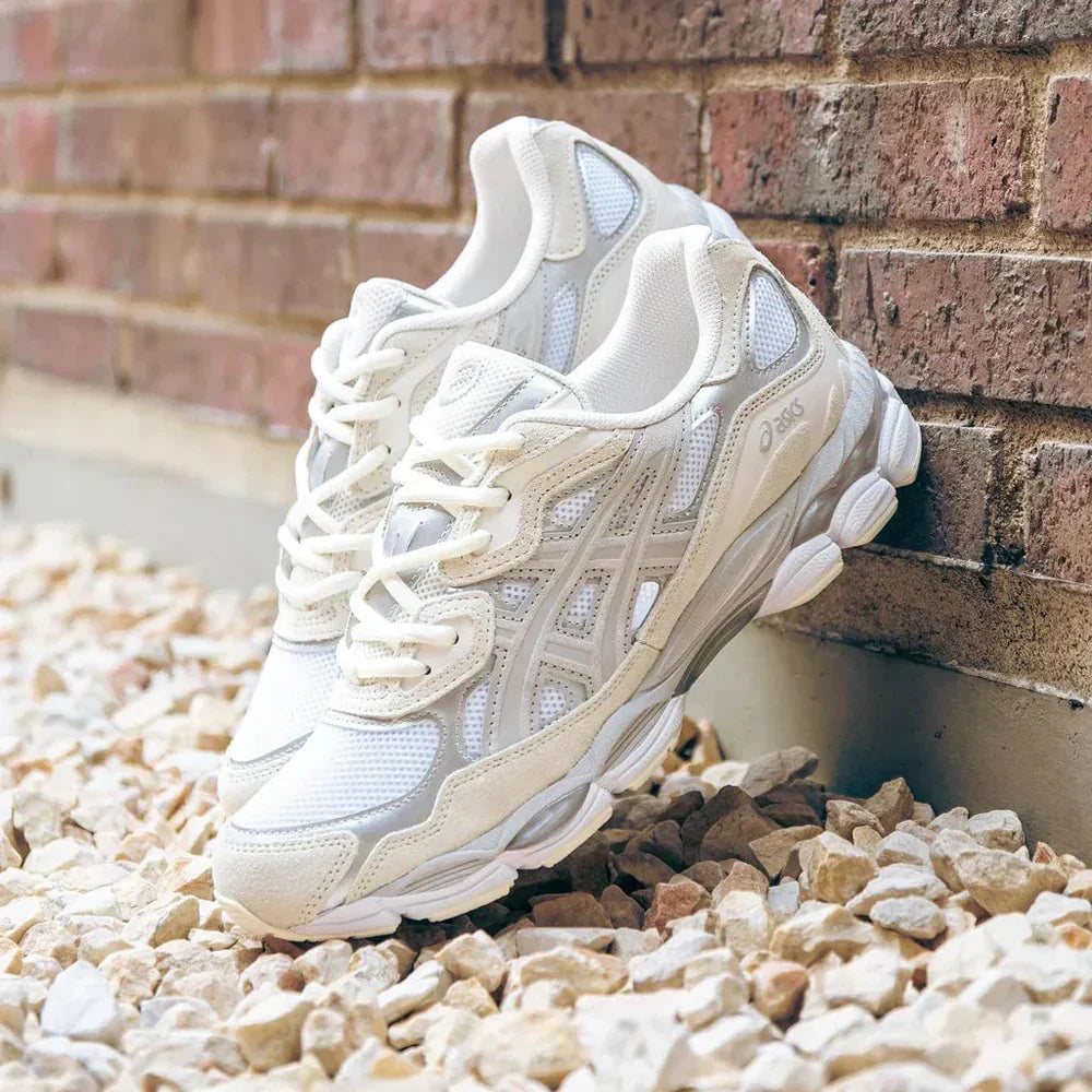 GEL WHITE OYSTER GREY SNEAKERS