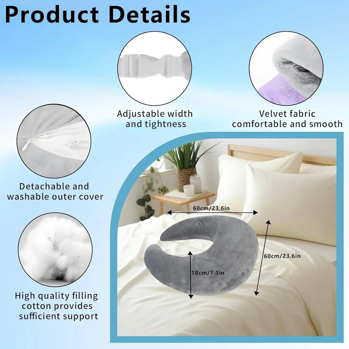 Snuffly® U-Shaped Gaming Pillow