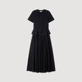 SANDRA KNITTED DRESS WITH PEPLUM