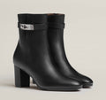 SILVER LOCK ANKLE BOOTS