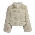 BUBBLE COLAR COAT IVORY