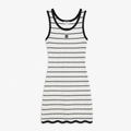C WHITE STRIPED DRESS