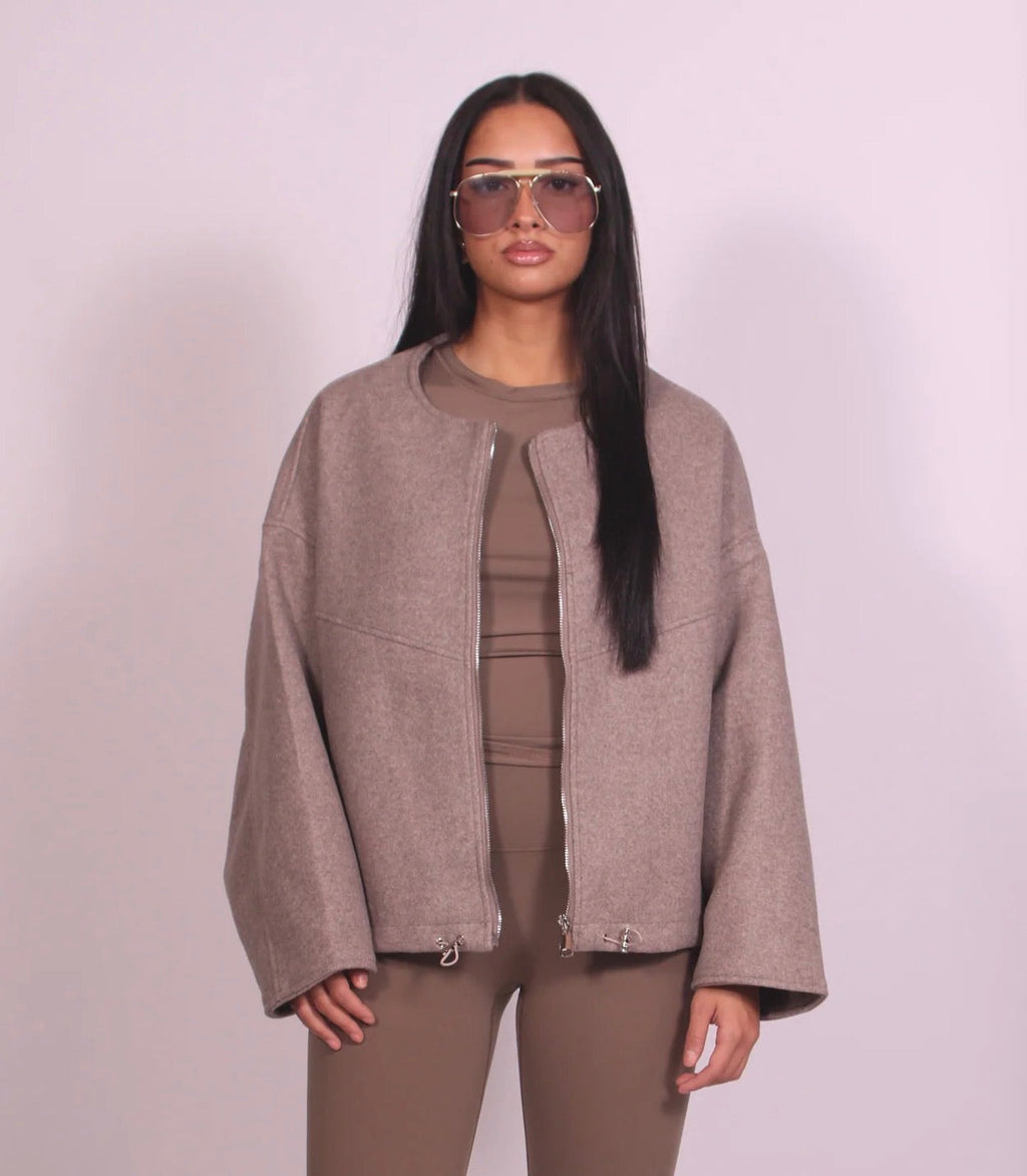 REMOVE JACKET TAUPE