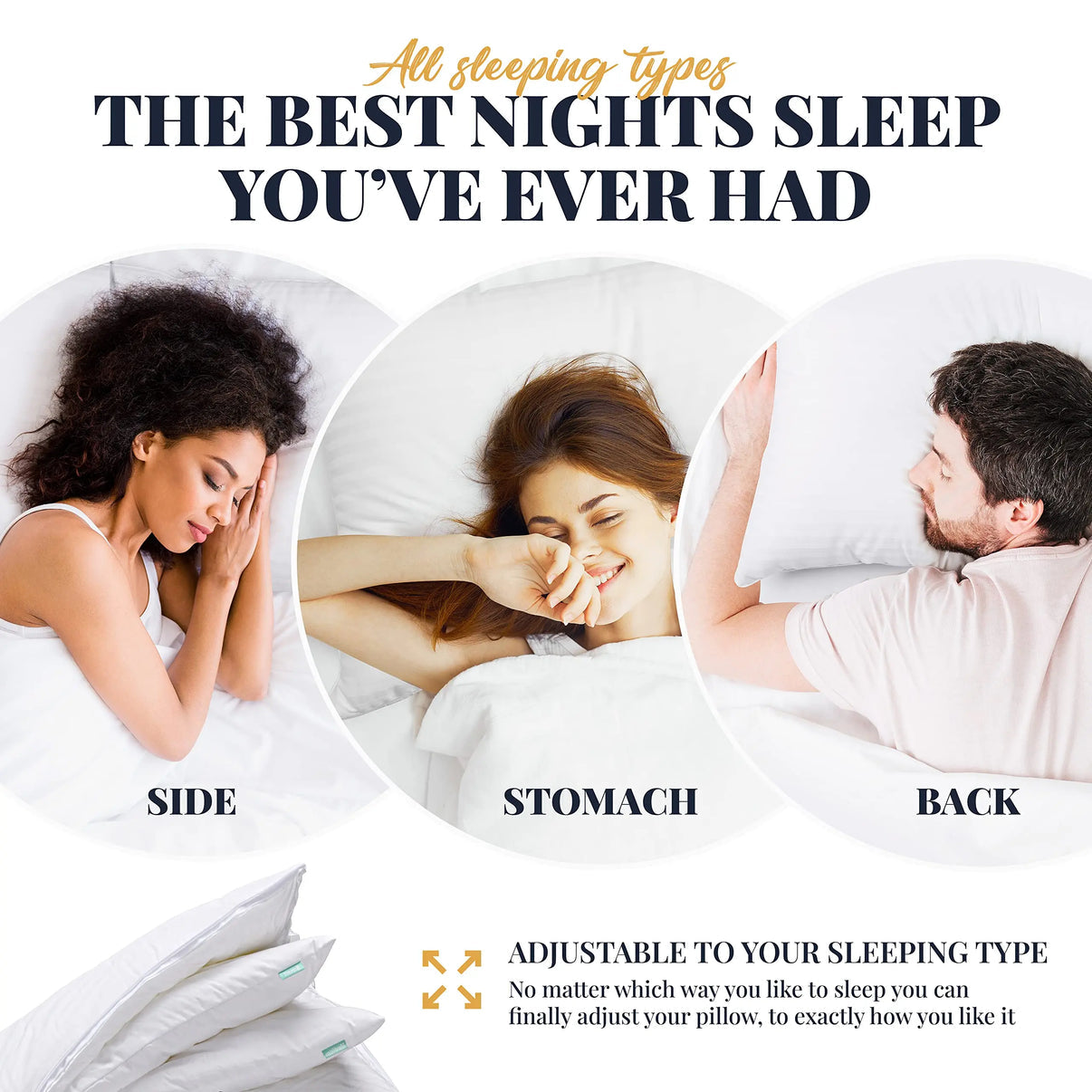 Snuffly® Luxury Adjustable Layer Cooling Pillow