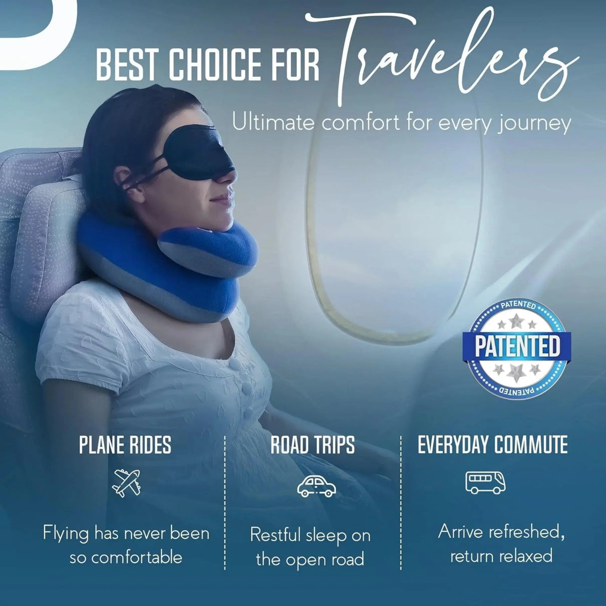 Snuffly® Double-Support Travel Neck Pillow