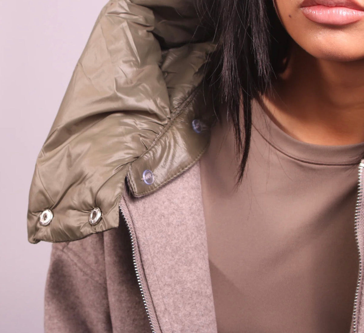 REMOVE JACKET TAUPE