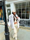 STRAIGHT ROWS LONG COAT IVORY