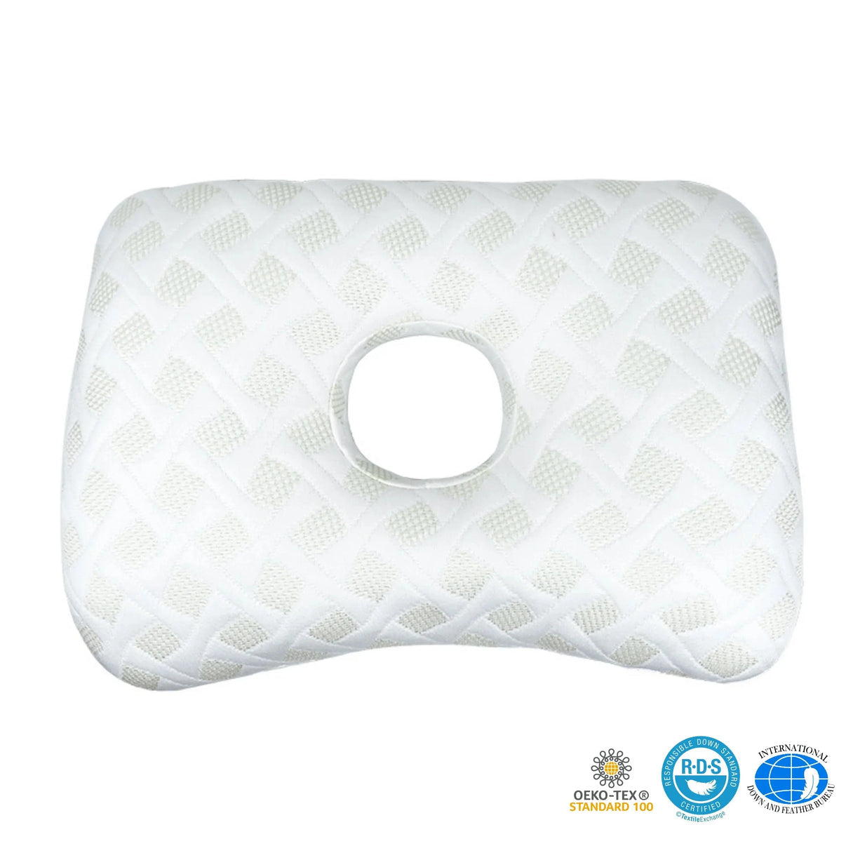 Snuffly® Ear Piercing Donut Pillow - Pain Relief for Side Sleepers