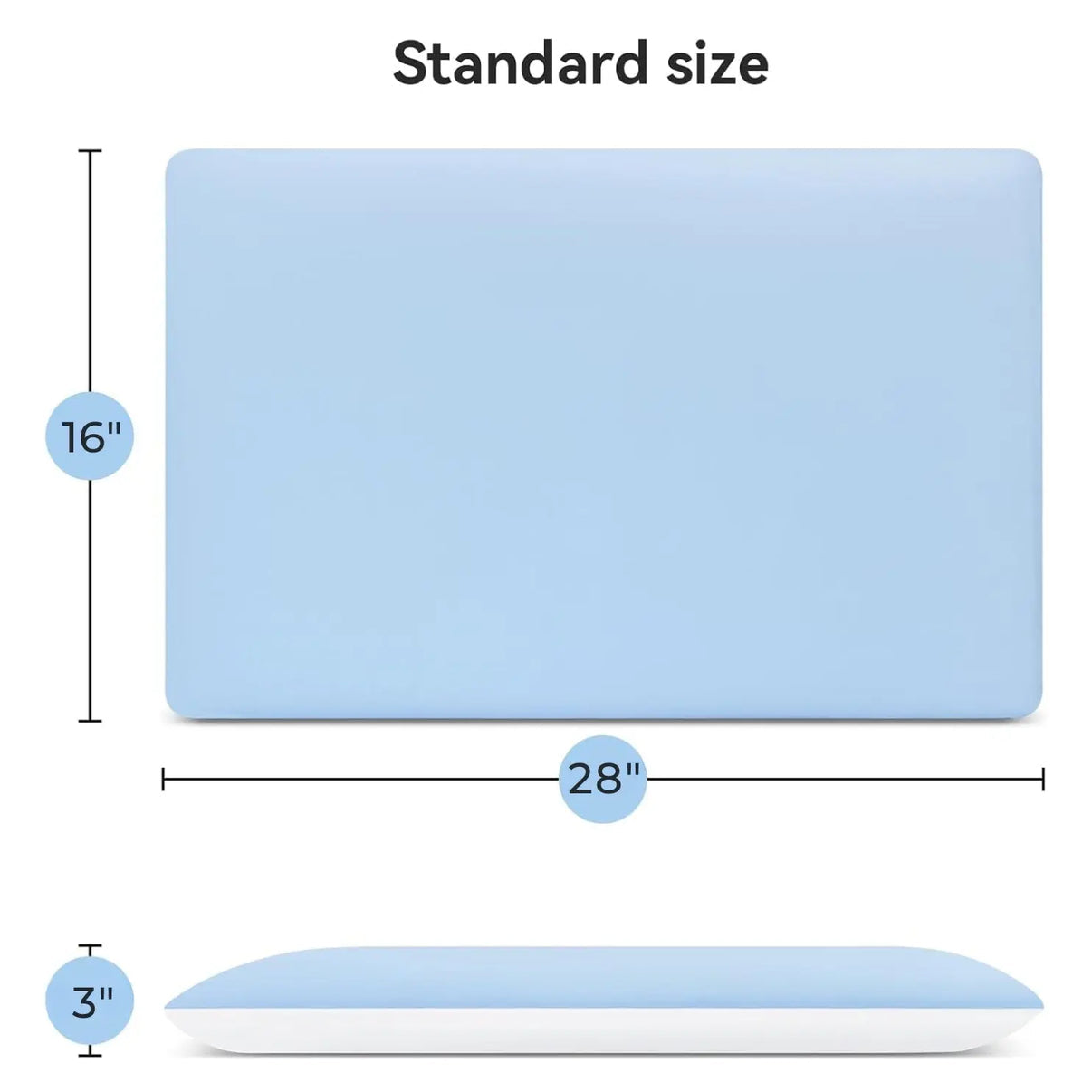 Snuffly® Hyper Slim Memory Foam Pillow