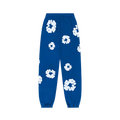 FLOWER SWEATPANTS ROYAL BLUE