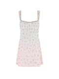 WHITE PINK FADE DRESS