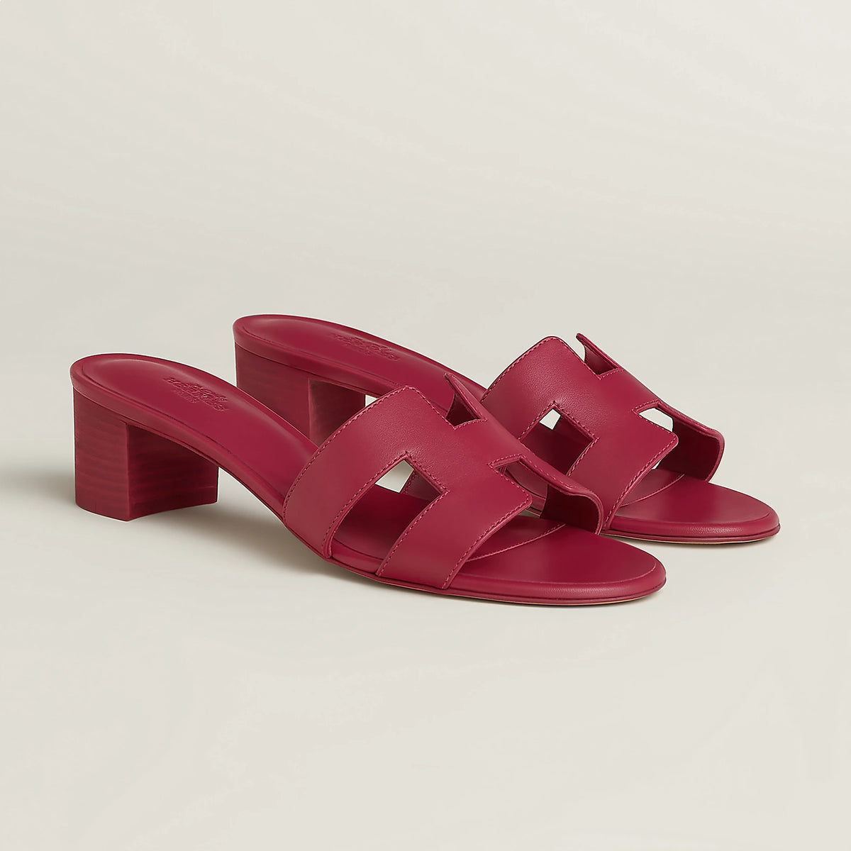 H OASIS HEELED SANDALS MAGENTA