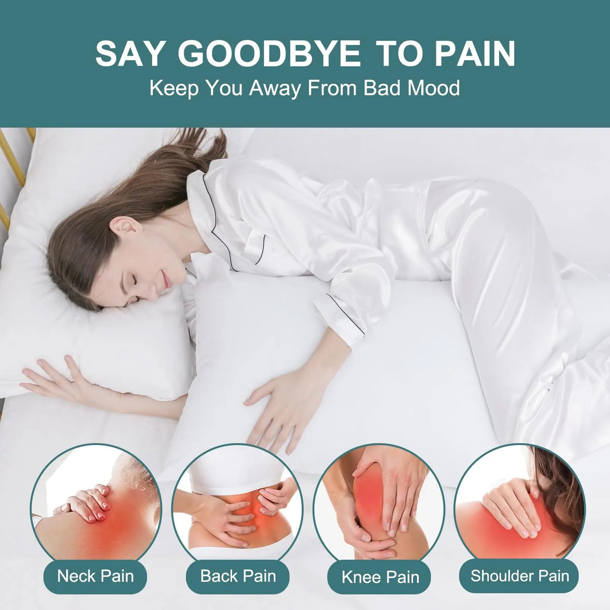 Snuffly® Breathable Large Body Pillow