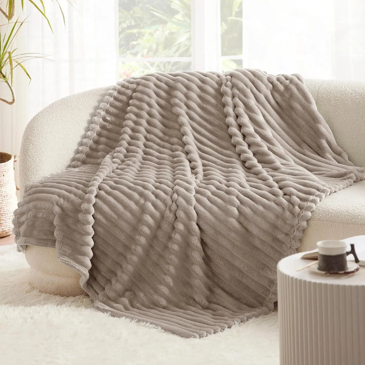 Snuffly® Faux Rabbit Fur Throw Blanket