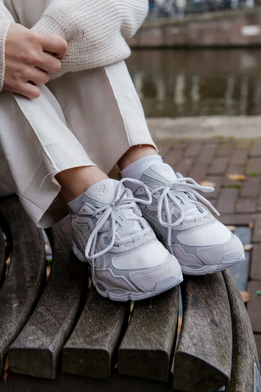 GEL CREAM CLOUD GREY SNEAKERS