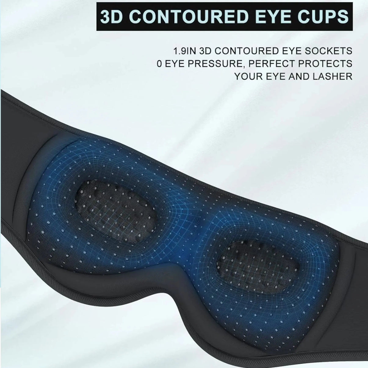 Snuffly® Bluetooth Sleep Mask with Headphones 3D Contoured Design