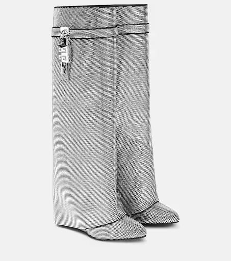 SILVER GLITTERS BOOTS