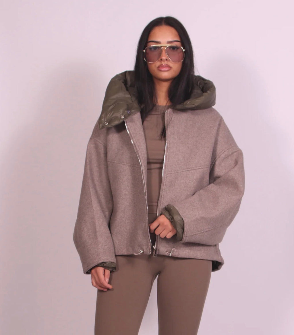 REMOVE JACKET TAUPE